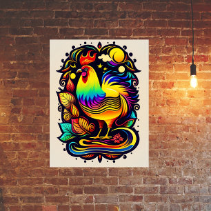 Whimsique Gult Tupp Tecknad Poster