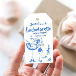 Whimsique Hand plockade Bachelorette Party Helg Presentetikett