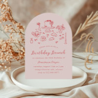 Whimsique Hand plockade Birthday Brunch Tea Party