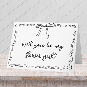 Whimsique Hand plockade Bow Cute Flower Girl Frier Kort