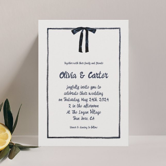 Whimsique Hand plockade Bröllop Inbjudningar (Skapare uppladdad)