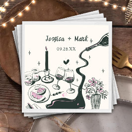 Whimsique Hand plockade Bröllop Pappersservett