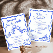 Whimsique Hand plockade Cocktail Bachelorette Part
