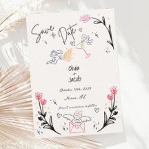 Whimsique Hand plockade Cupid Scribble Bow Bröllop