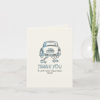 Whimsique Hand plockade Ny gifta Car Bröllop