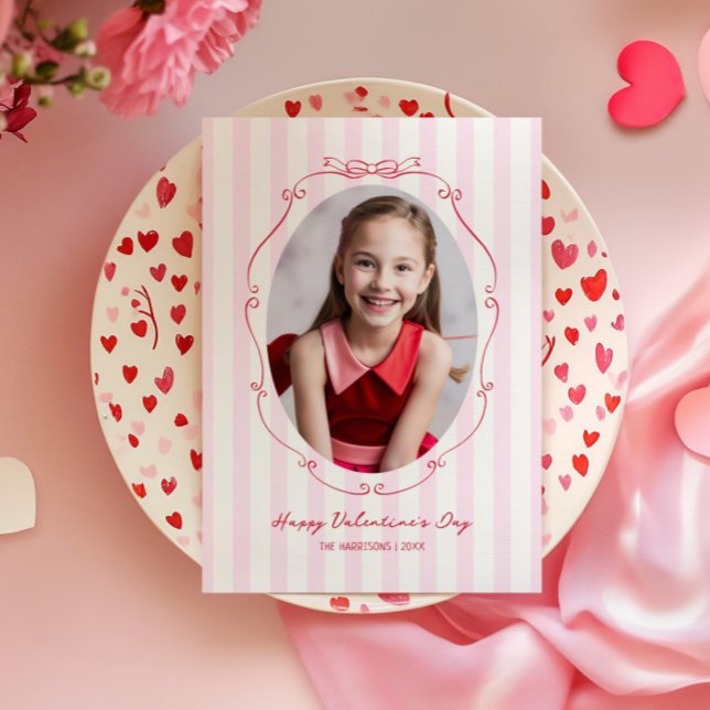 Whimsique Hand plockade Ram Rosa Rand Julkort (Skapare uppladdad)