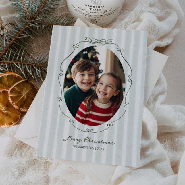 Whimsique Hand plockade Ram Sage Rand Julkort (Skapare uppladdad)