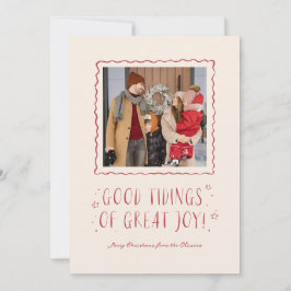 Whimsique Handwriter Bra Tidings jul Julkort