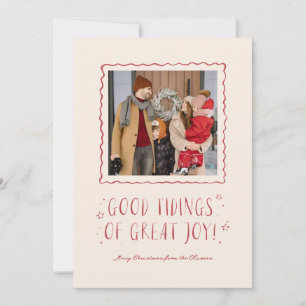 Whimsique Handwriter Bra Tidings jul Julkort