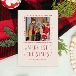 Whimsique Handwriter God jul Red Julkort
