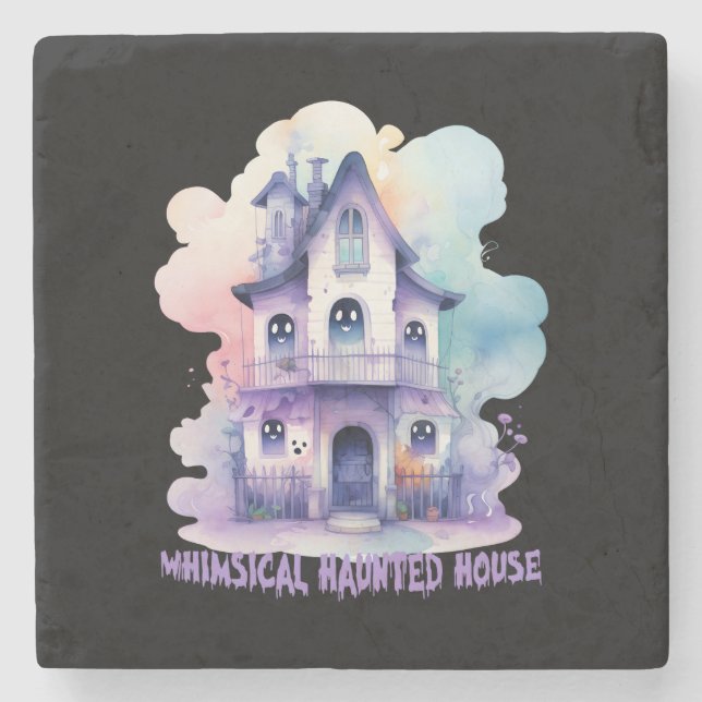 Whimsique Haunted House Stenunderlägg (Framsidan)