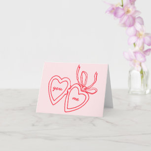 Whimsique Heart Locket Doodle Valentines day Kort