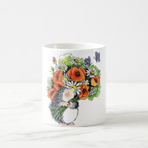 Whimsique Hedgehog och Poppies Kaffemugg