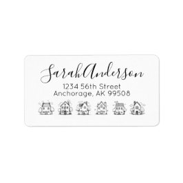 Whimsique Houses Real Gods Returadress Adressetikett