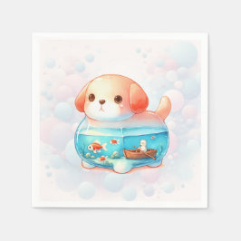 Whimsique Hund födelsedag Pappersservett