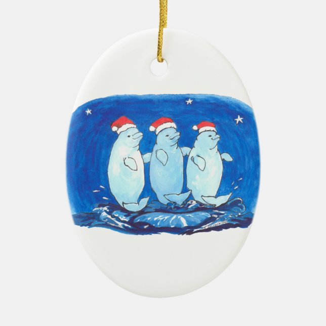 Whimsique jul Alaska Wildlife Oval Ornament (Framsidan)