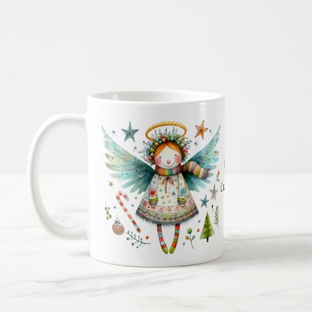 Whimsique jul Angel God jul Kaffemugg (Vänster)