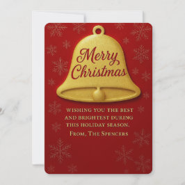 Whimsique jul Bell & Holly Photo Julkort