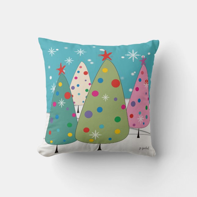 Whimsique Julgranar Pillow Kudde (Framsida)