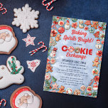 Whimsique-julkaka Exchange Party Inbjudningar<br><div class="desc">Upptäck vår Whimsical jul Cookie Exchange Party-inbjudan till Immerse själv i den fantastiska värld av glädje i helgdag med vår inbjudan till vårt julkaka till vårt Exchange Party-parti. Den här fina designen är ett firande av noggrant dekorerade julkakor som innehåller en charmig uppsättning former, inklusive Jultomten, snögubbar, pepparkaksgubbar, polkagrisar och...</div>