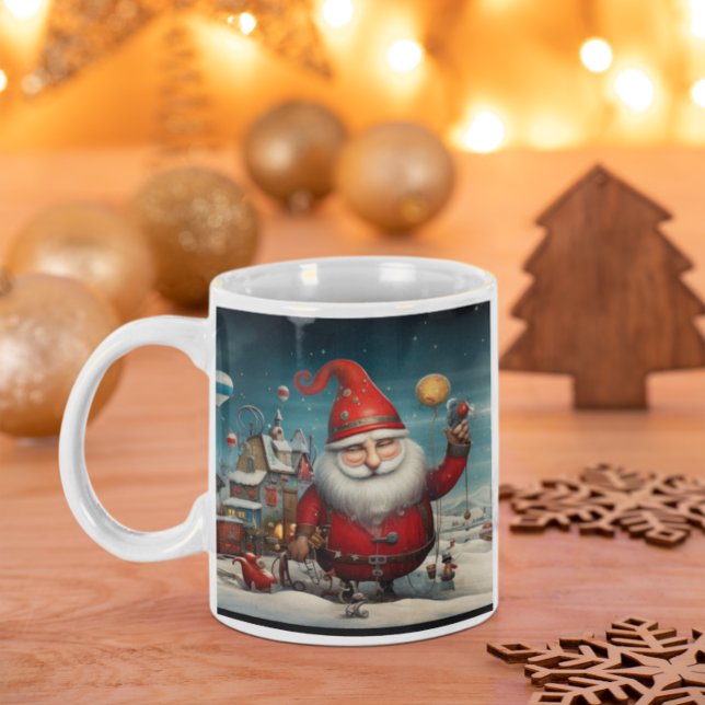 Whimsique Jultomten 2 Mugg (Whimsical Surrealist Santa Claus 2 Mug
)