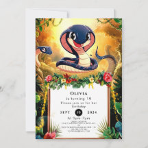 Whimsique Jungle Snake Birthday