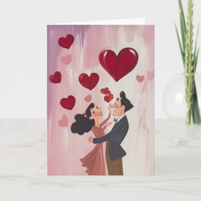 Whimsique Kärlek i Luft Inbjudan (Framsida)