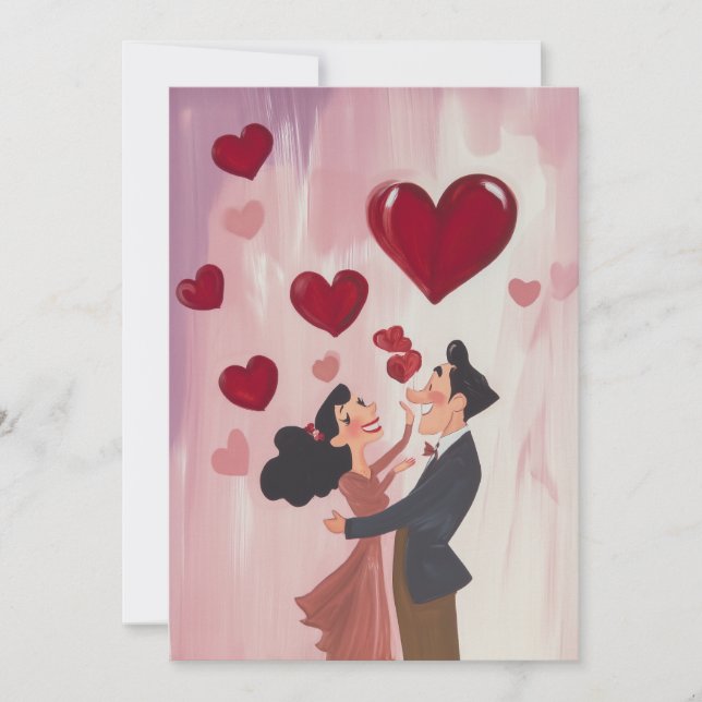 Whimsique Kärlek i Luft Inbjudningar (Framsida)