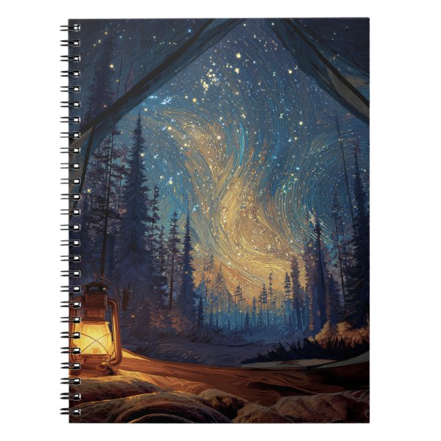 Whimsique Lantern Forest Himmel bärbar dator Anteckningsbok (Framsidan)