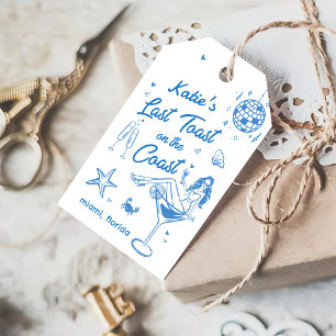 Whimsique Last Toast Kusten Beach Bachelorette Presentetikett