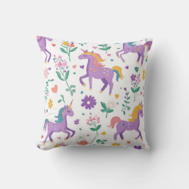 Whimsique Lila Girl Girl Power Mönster Kudde