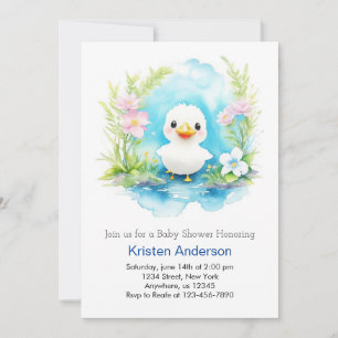 Whimsique Little Anka Boy Baby Shower Inbjudningar