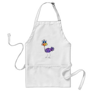 Whimsique Lycklig Lila Ostrich Förkläde