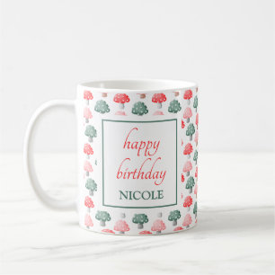 Whimsique Magic Cute Colorful Mushroom Birthday Kaffemugg