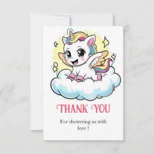 Whimsique Magic Unicorn Baby Shower Tack Kort