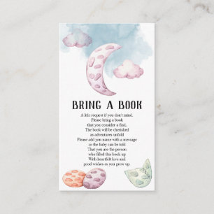 Whimsique Måne Dragon Baby Shower för en Bok Tilläggskort