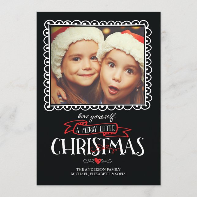 Whimsique Merry Little jul Photo Card Julkort (Framsida)