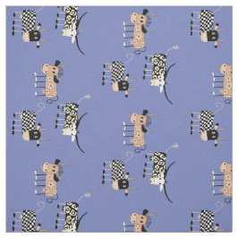 Whimsique Mönster på Blue Tyg