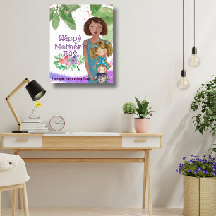 Whimsique Mor med barn   Mors dag Poster