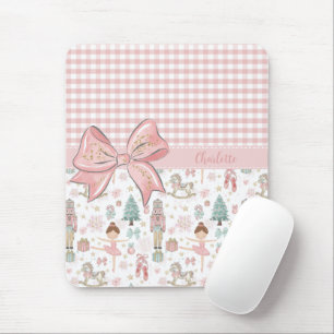 Whimsique Nutcracker Pastel Rosa Julsäck Musmatta