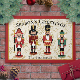 Whimsique Nutcracker Red and Beige