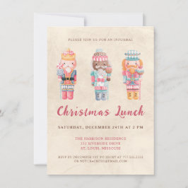 Whimsique Nutcrackers jul Lunch Inbjudan