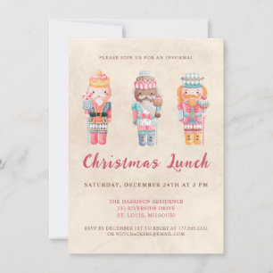 Whimsique Nutcrackers jul Lunch Inbjudan