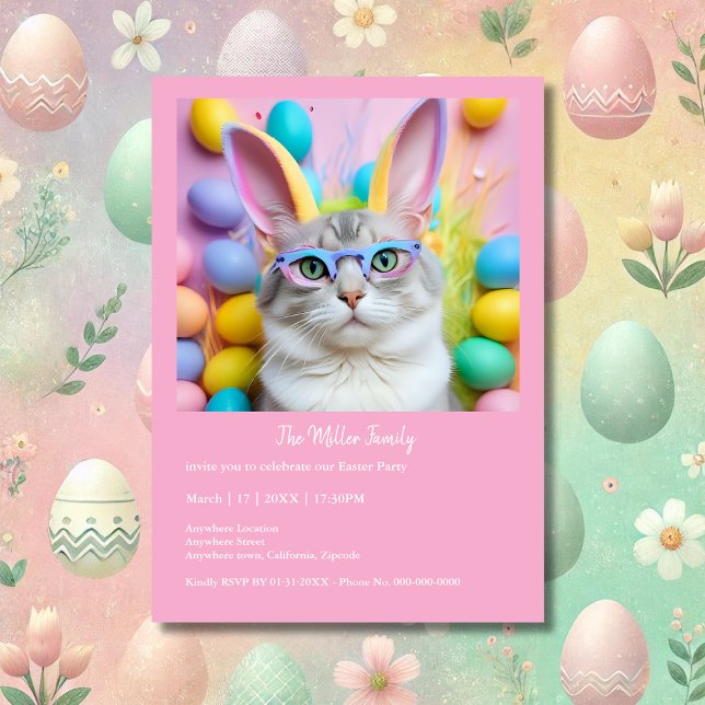 Whimsique Påsk Cat med Bunny Öron (Skapare uppladdad)