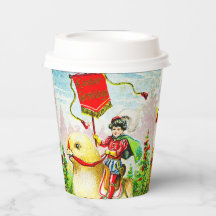 Whimsique Påsk Hälsning: Rider on Giant Chick