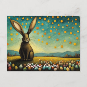 Whimsique Påskägg Bunny Glad helg Vykort