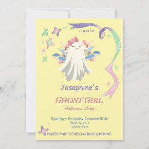 Whimsique Pastel Ghost Girl Halloween fest Inbjuda