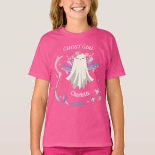 Whimsique Pastel på Shock rosa Ghost Girl Hallowee T Shirt
