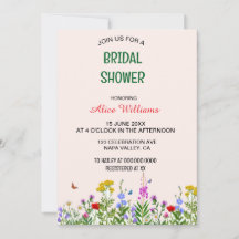 Whimsique Pastel Wildblomme Ram Möhippa