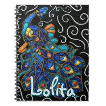 Whimsique Peacock Chalk Pastel Bird Personlig